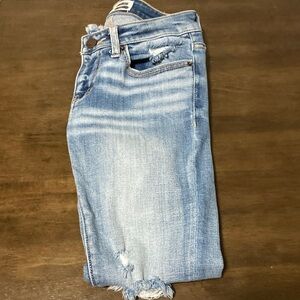 BKE Faded Blue Women's Cropped Jeans